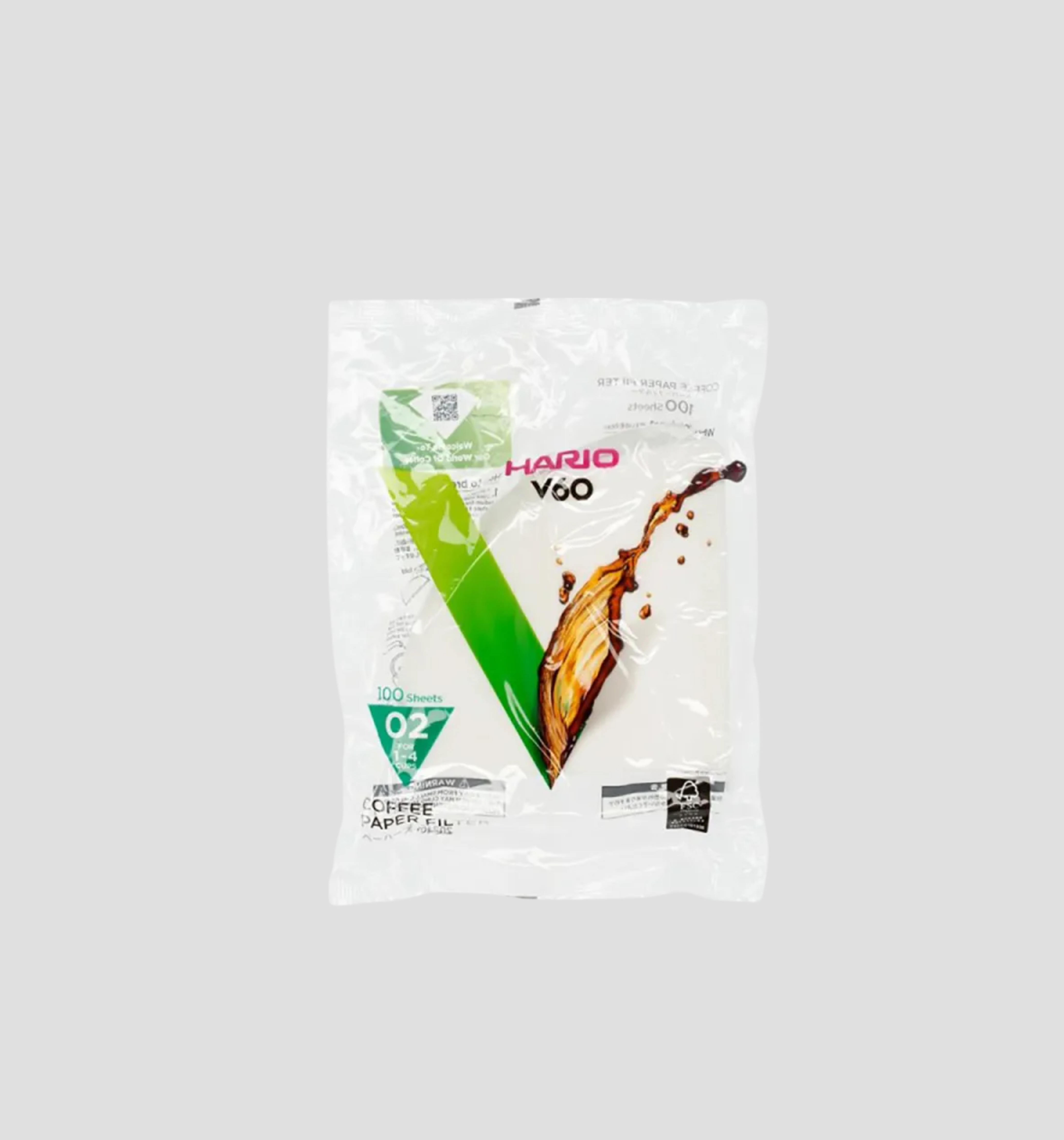 V60 Filtros Hario 02 Blanqueados (100 uds)