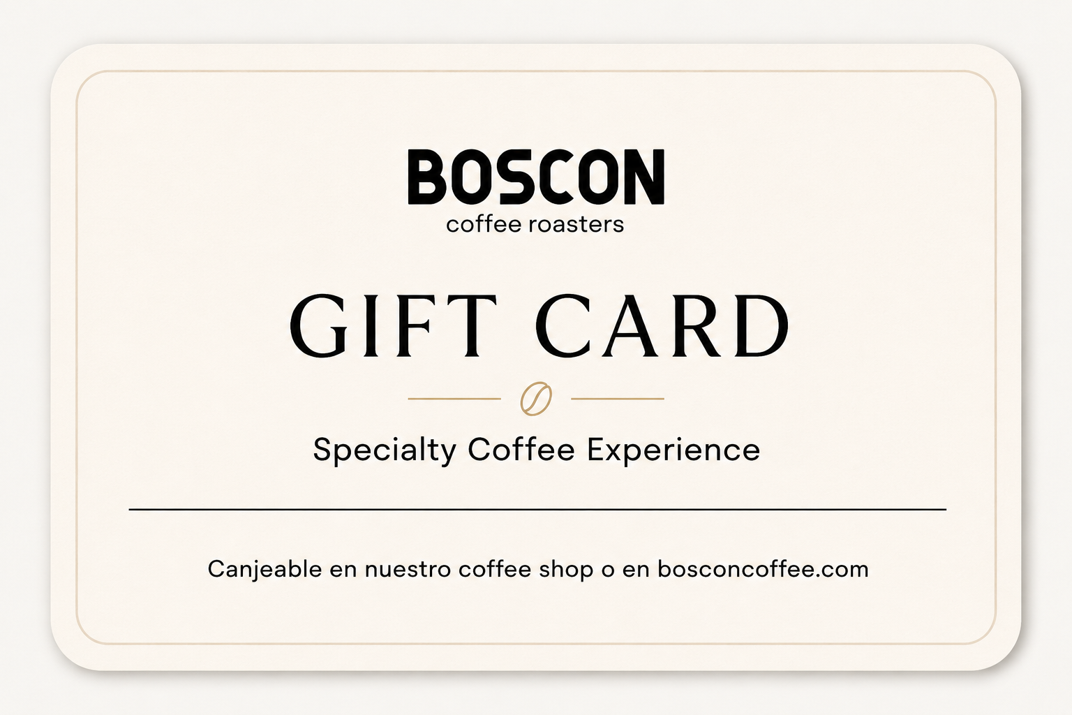 BOSCON Gift Card